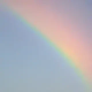 pastel coloured rainbow