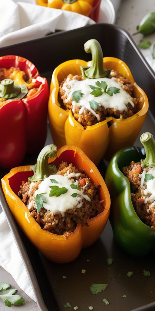 stuffed bell peppers without rice