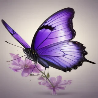 purple butterfly clipart