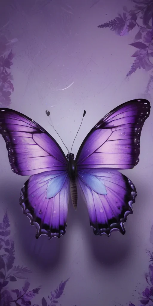 aesthetic purple butterfly