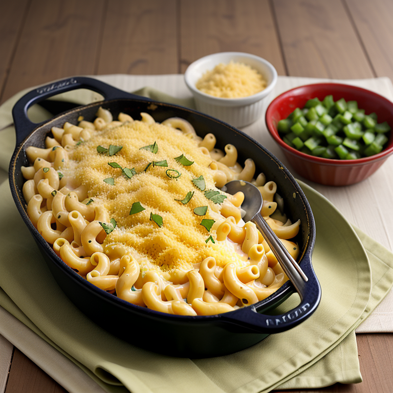 mac and cheese with poblano peppers