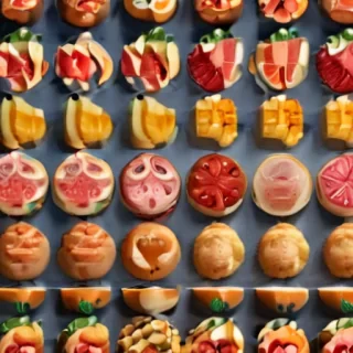 animated food