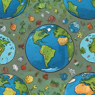 cartoon picture planet earth