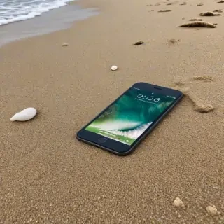 iphone beach