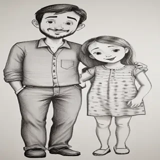 drawings of family