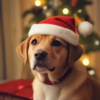 pictures of dogs christmas