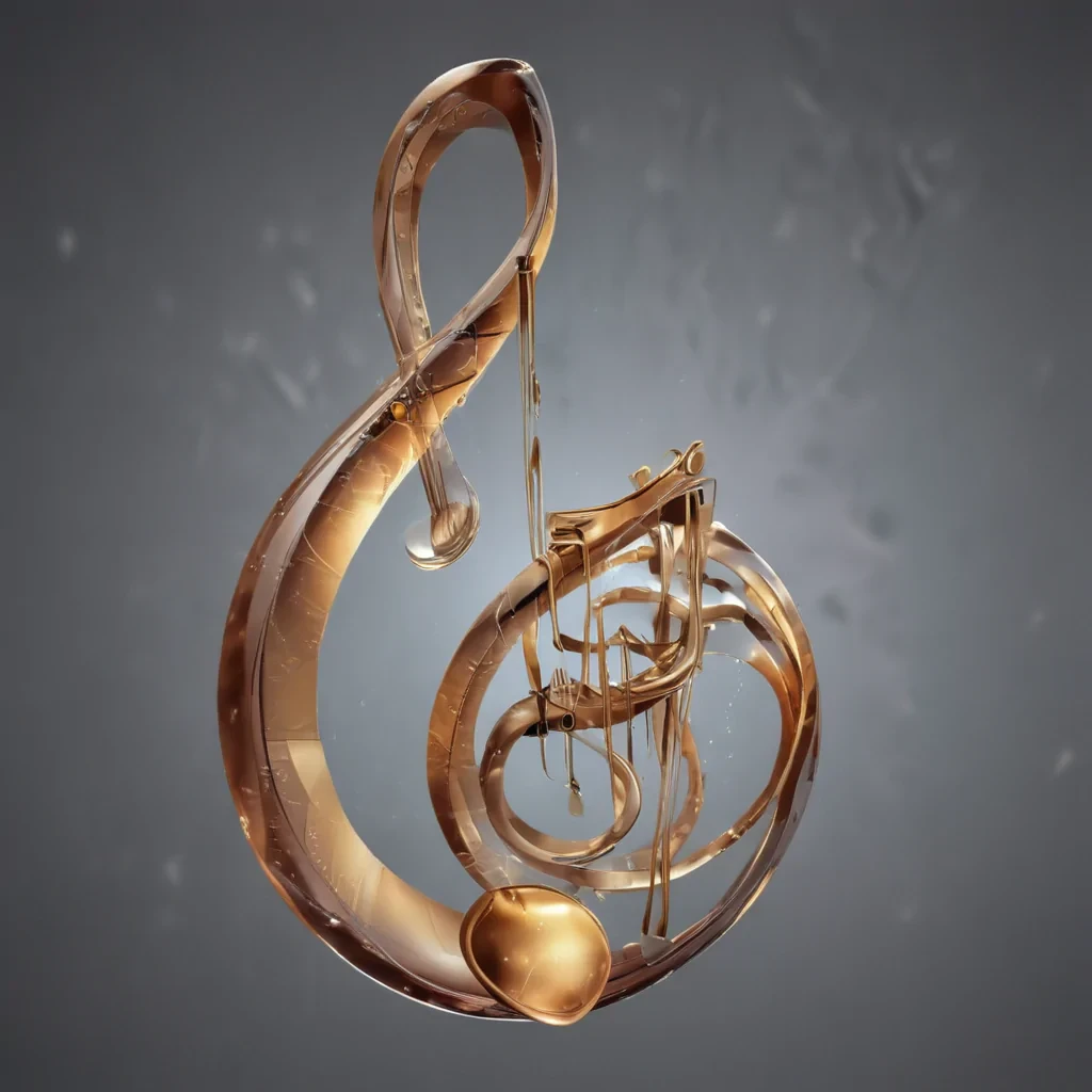 transparent music note