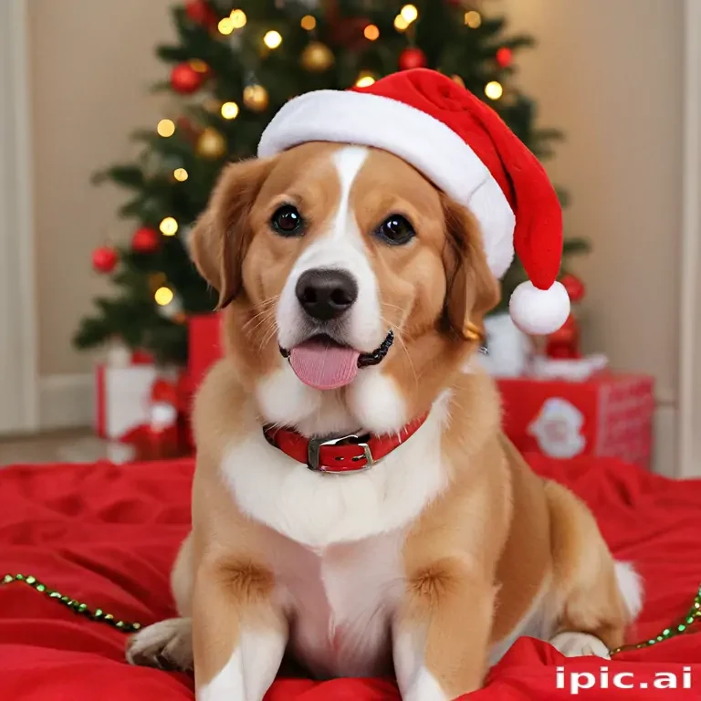 pictures of dogs christmas