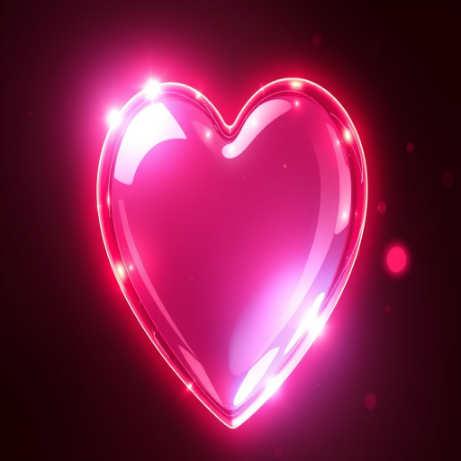 glow heart png