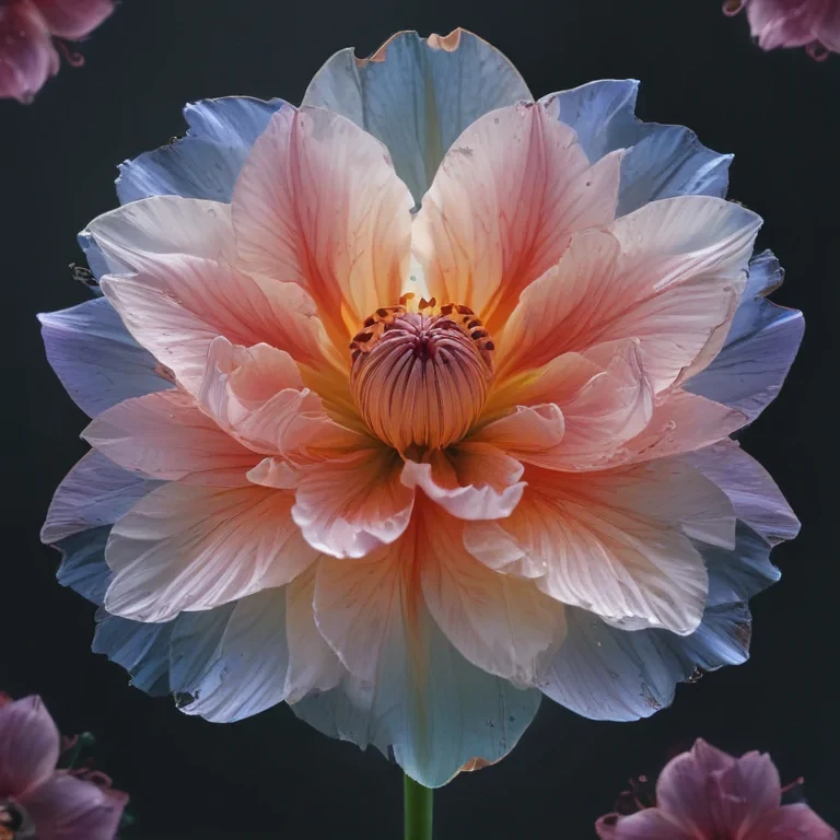 transparent flower outline