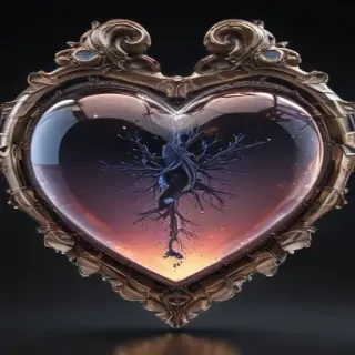 aesthetic transparent heart