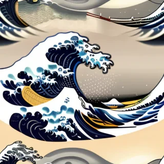 the great wave wallpaper
