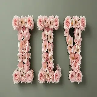 floral letters