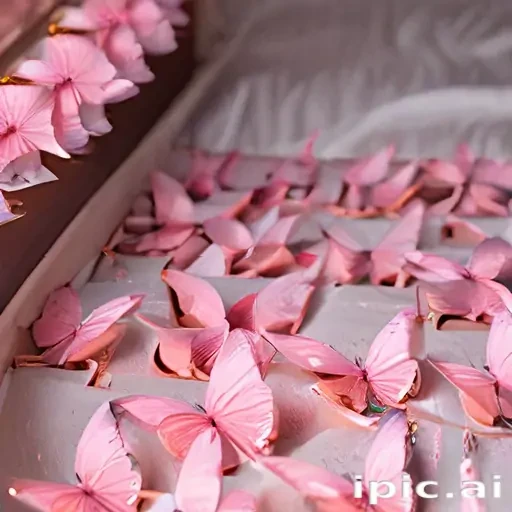 pink butterflies aesthetic