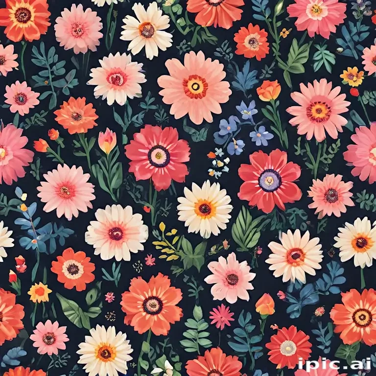 pixel flowers