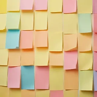 sticky note background
