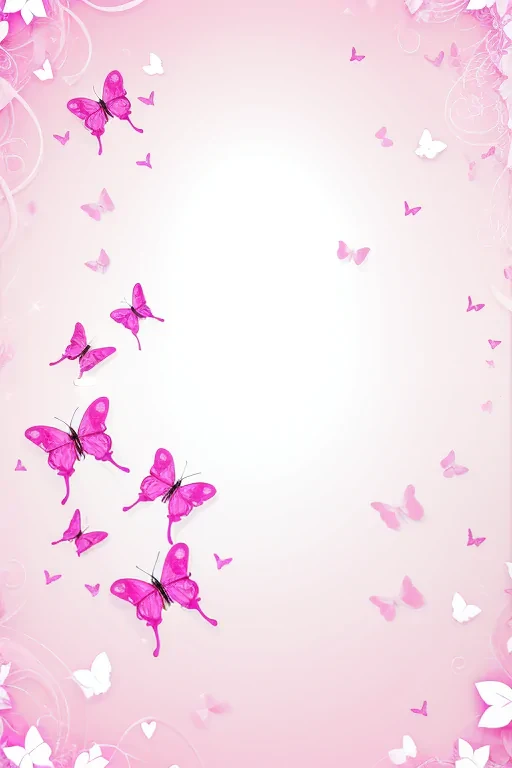 pink butterflies background