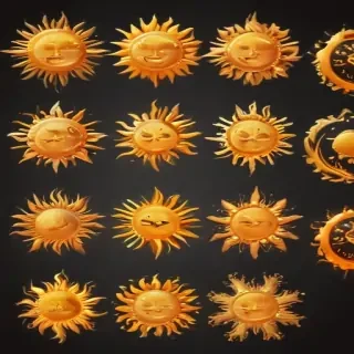 sun clip art transparent background