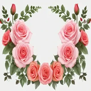 rose border png