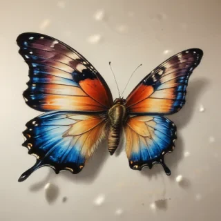 butterfly drawling