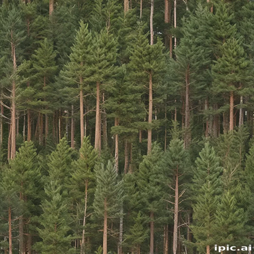 pine trees transparent background