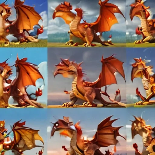 cartoon dragons