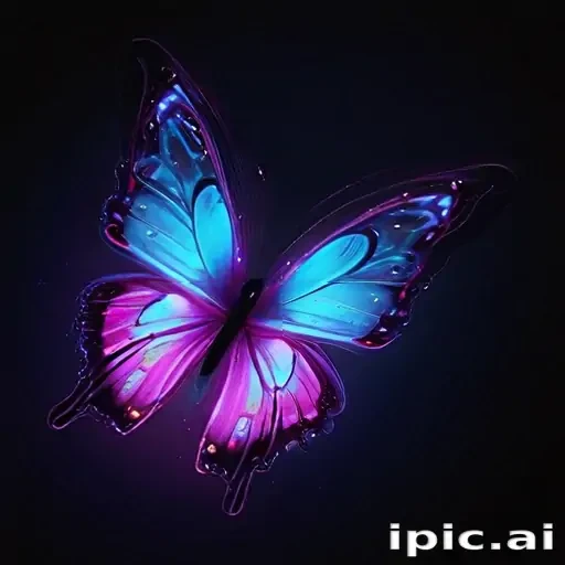 neon butterfly wallpaper