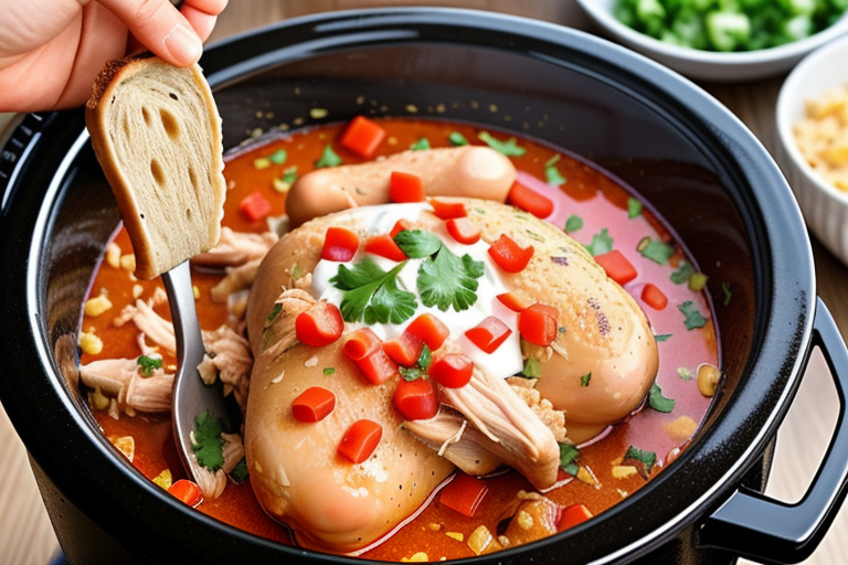 crock pot chicken with rotel