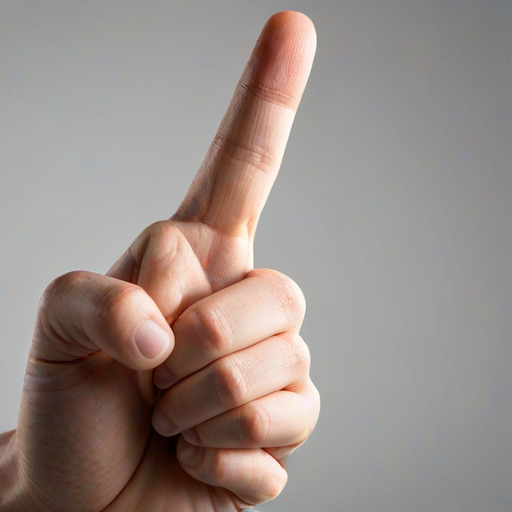 point finger png