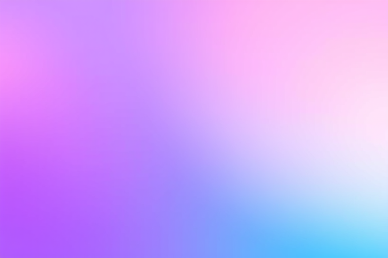 create a vibrant gradient background with a scale pattern transitioning from purple to pink to blue, use a Canon EOS R5, f/8 aperture, ISO 100, 24mm lens, top-down view, soft focus style for enhanced quality