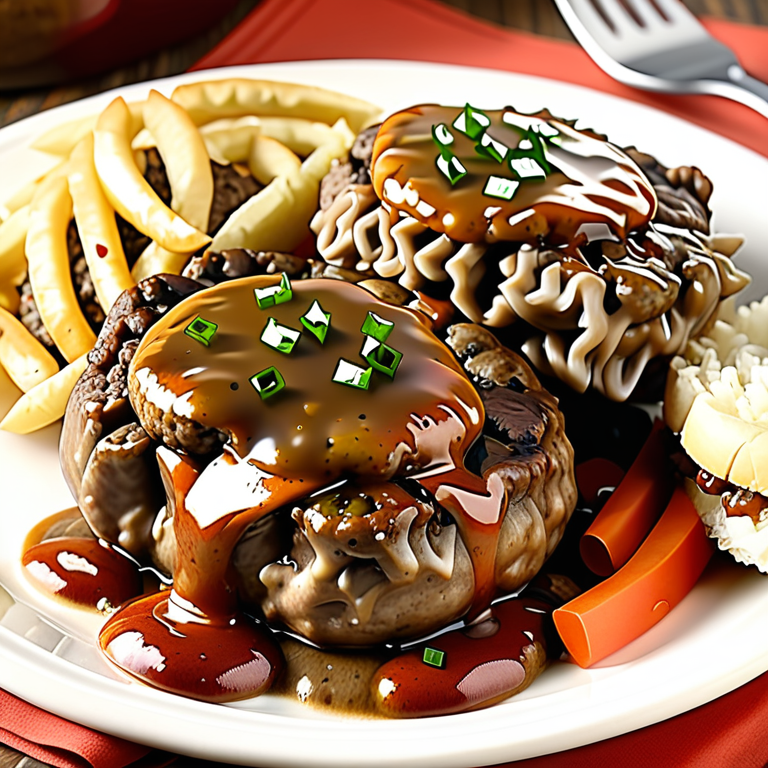 salisbury steak with frozen hamburger patties