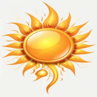 sun clip art transparent background