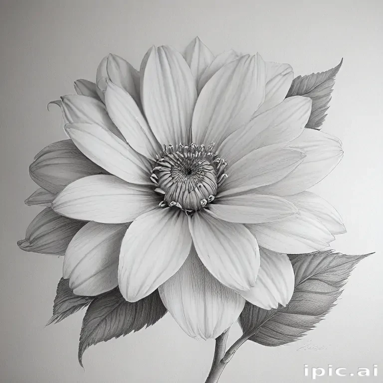 flower drawings pencil