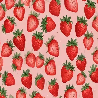 strawberry background aesthetic