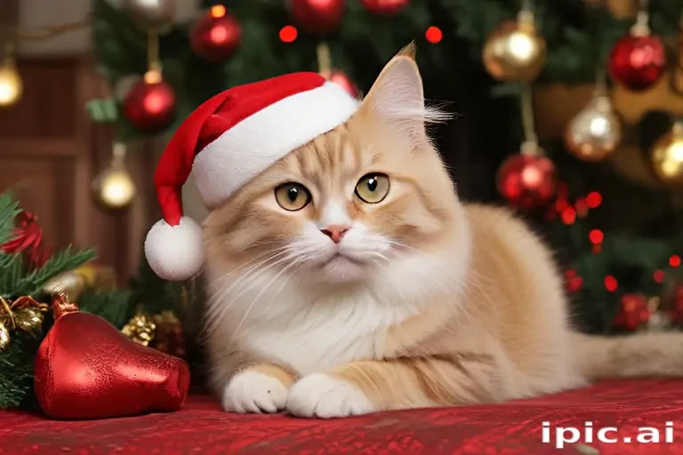 christmas cat background
