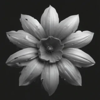 flower png black and white