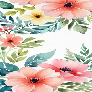 watercolor flower background