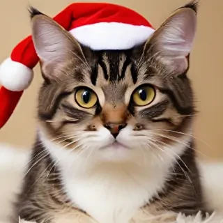 pictures of cats for christmas