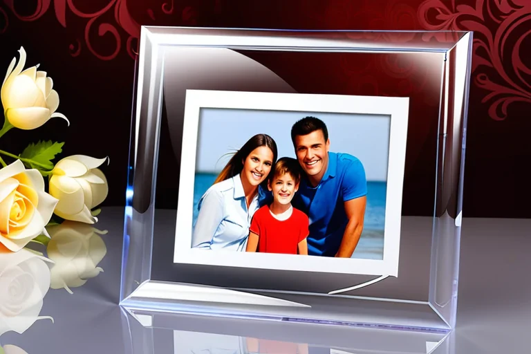 transparent photo frame