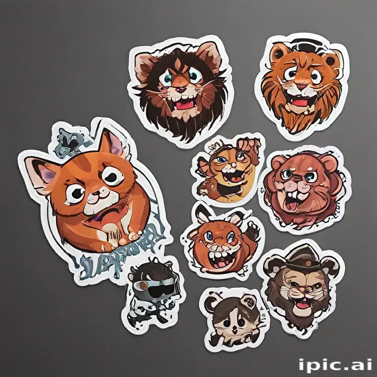 stickers with transparent background
