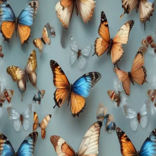 butterflies transparent
