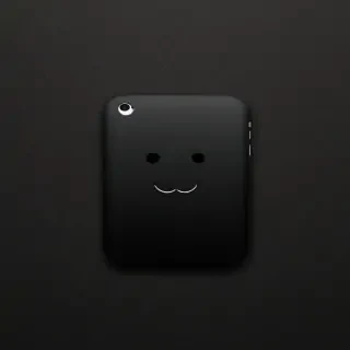 cute black iphone wallpaper