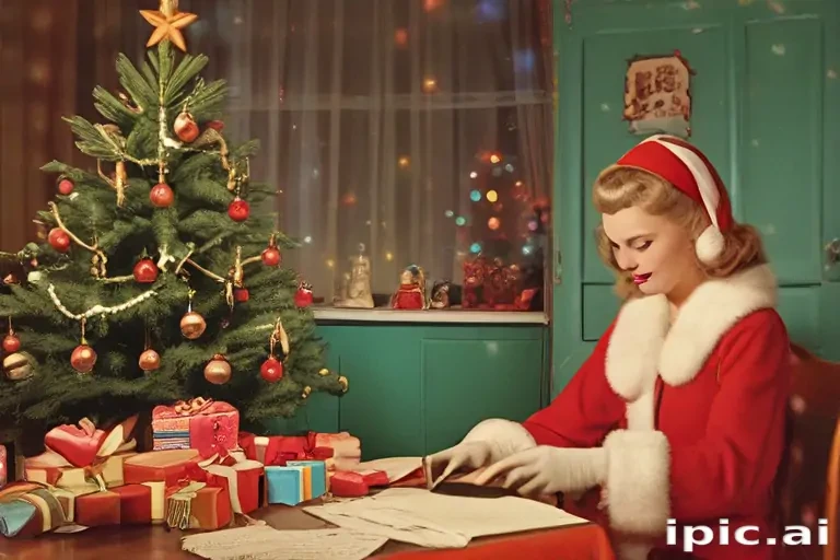 retro christmas image