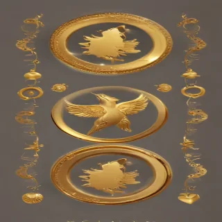 gold circle png