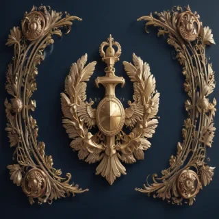 navy background