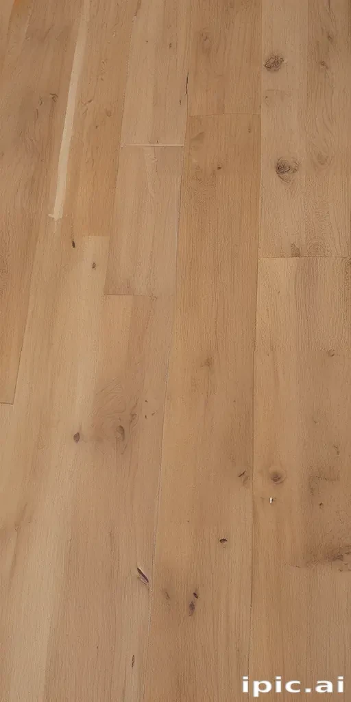 Close-Up View of Beautifully Finished Light Wooden Flooring Planks