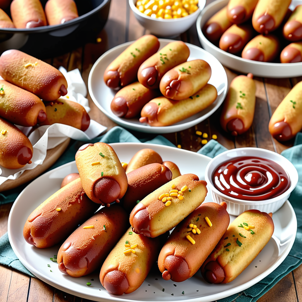 air fry mini corn dogs