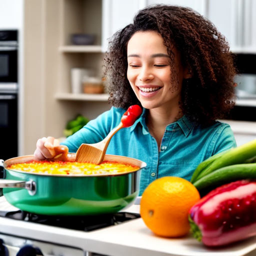 a cooking video with fruits or vegetables