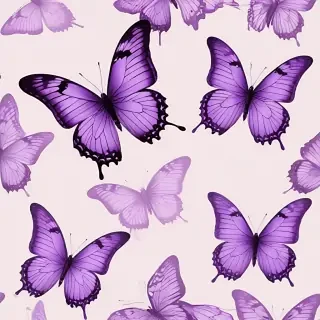 purple butterfly clipart