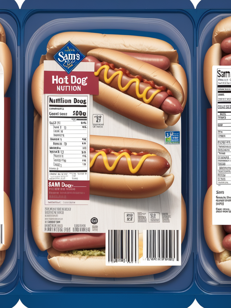 sam's club hot dog nutrition